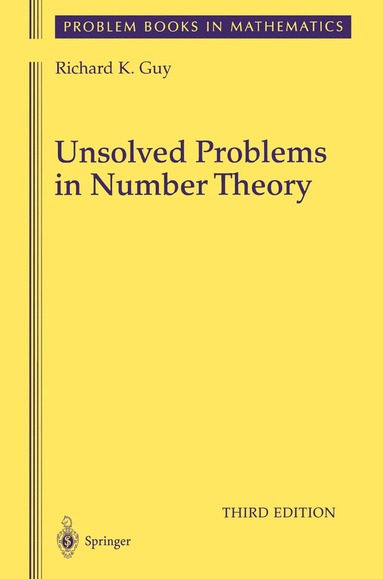 bokomslag Unsolved Problems in Number Theory