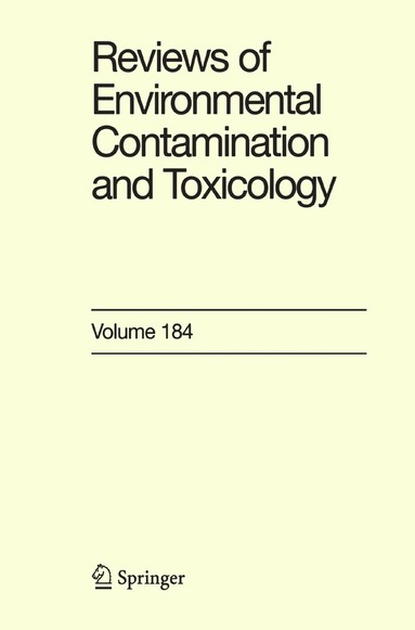 bokomslag Reviews of Environmental Contamination and Toxicology 184