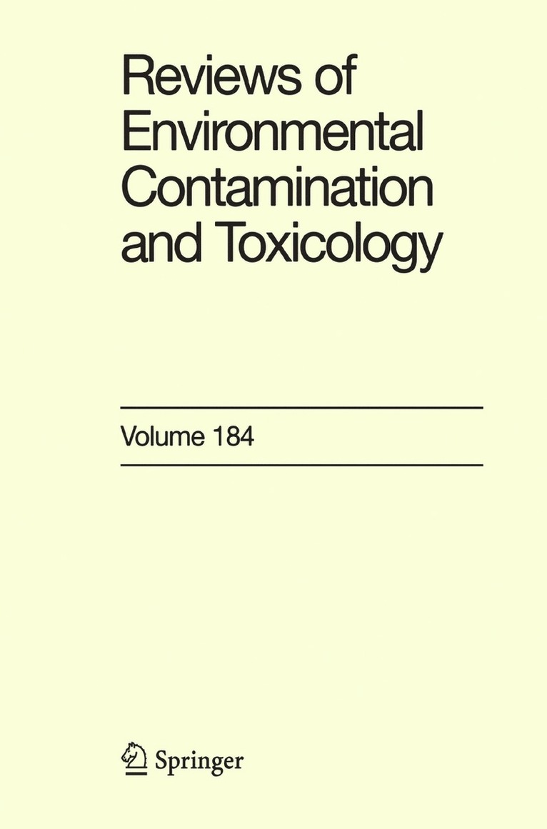 Reviews of Environmental Contamination and Toxicology 184 1