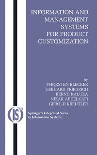 bokomslag Information and Management Systems for Product Customization