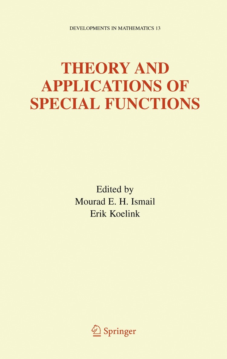 Theory and Applications of Special Functions 1