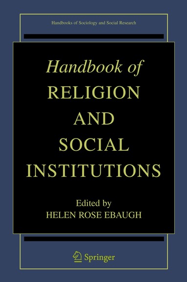 Helen Rose Ebaugh - Handbook of Religion and Social Institutions, Häftad