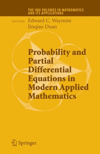 bokomslag Probability and Partial Differential Equations in Modern Applied Mathematics