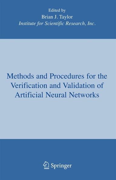 Brian J. Taylor - Methods and Procedures for the Verification and Validation of Artificial Neural Networks, Inbunden