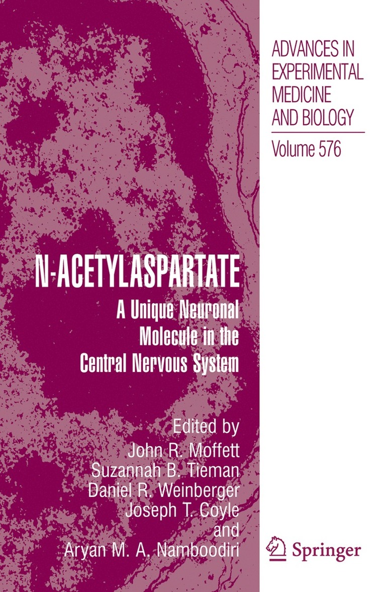 John Moffett, Suzannah B. Tieman, Daniel R. Weinberger, Joseph T. Coyle, Aryan M. A. Namboodiri - N-Acetylaspartate, Inbunden