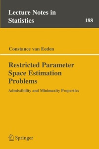 bokomslag Restricted Parameter Space Estimation Problems