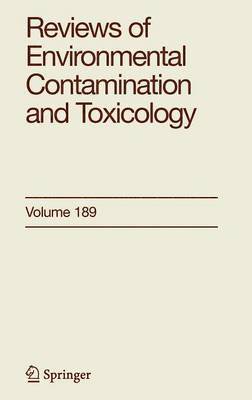 bokomslag Reviews of Environmental Contamination and Toxicology 189