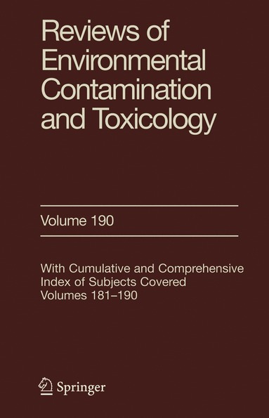 bokomslag Reviews of Environmental Contamination and Toxicology 190