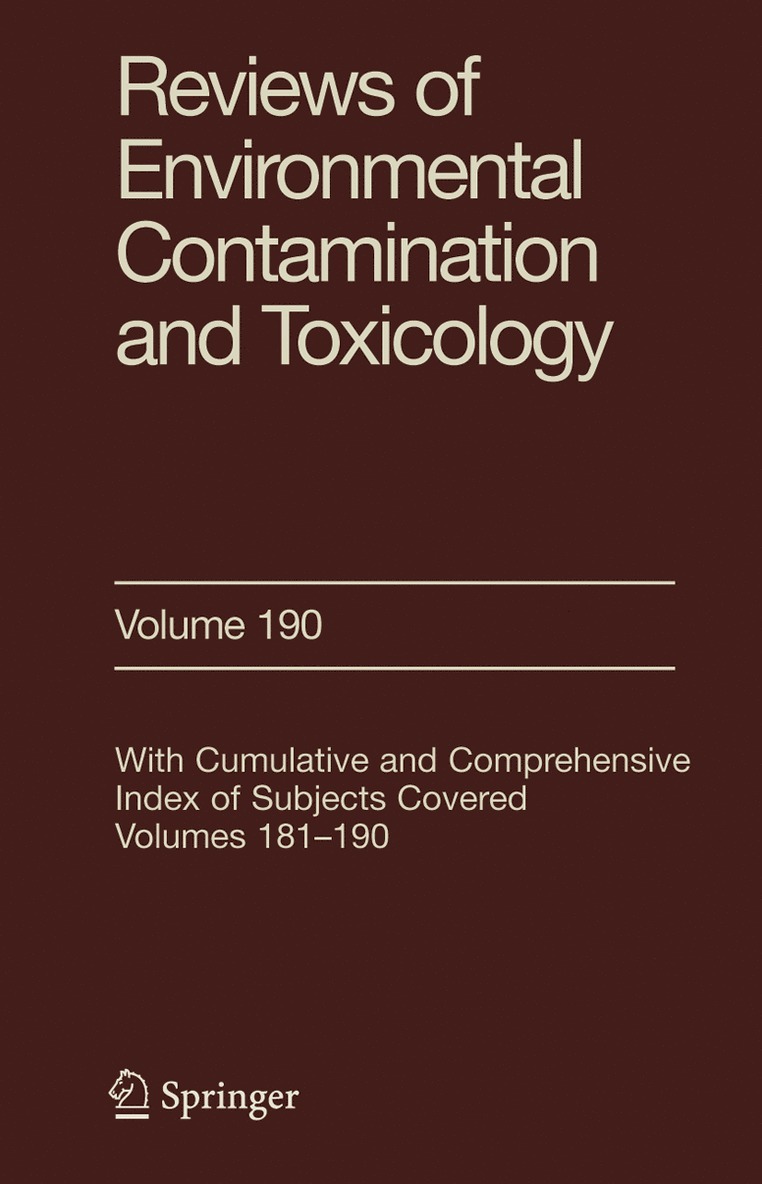 Reviews of Environmental Contamination and Toxicology 190 1