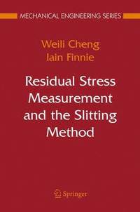 bokomslag Residual Stress Measurement and the Slitting Method
