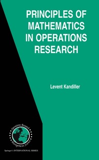 bokomslag Principles of Mathematics in Operations Research