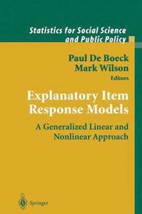 bokomslag Explanatory Item Response Models