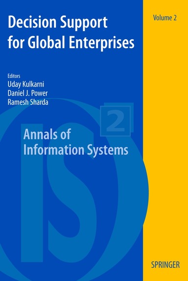 Uday Kulkarni, Daniel J. Power, Ramesh Sharda - Decision Support for Global Enterprises, Häftad