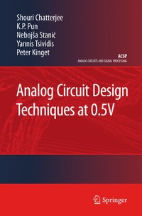 bokomslag Analog Circuit Design Techniques at 0.5V