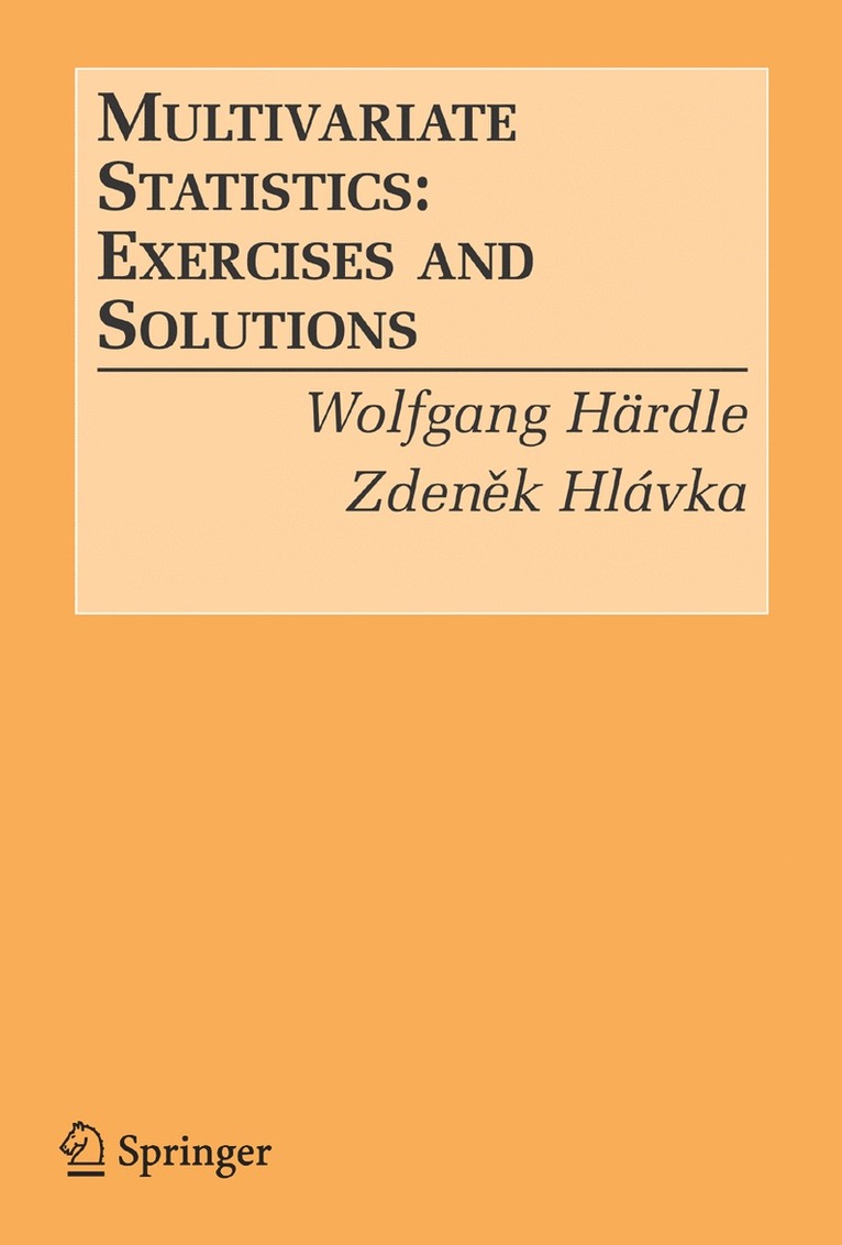 Wolfgang Karl Härdle, Zdenek Hlávka - Multivariate Statistics:, Häftad