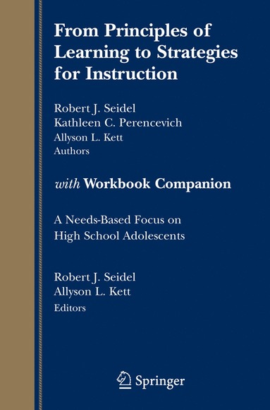 bokomslag From Principles of Learning to Strategies for Instruction-with Workbook Companion