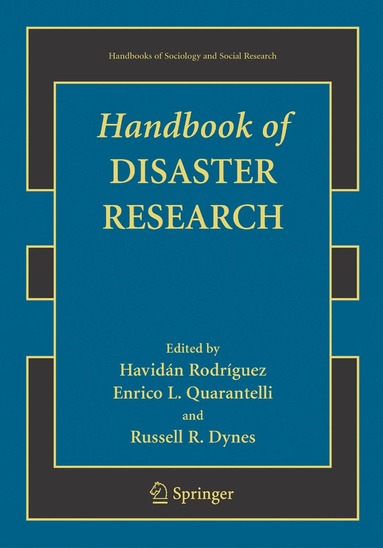 bokomslag Handbook of Disaster Research