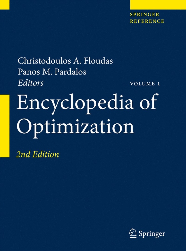 Christodoulos A. Floudas, Panos M. Pardalos - Encyclopedia of Optimization, Inbunden