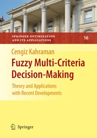 bokomslag Fuzzy Multi-Criteria Decision Making