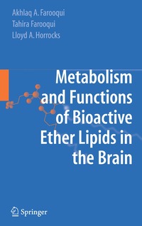 bokomslag Metabolism and Functions of Bioactive Ether Lipids in the Brain