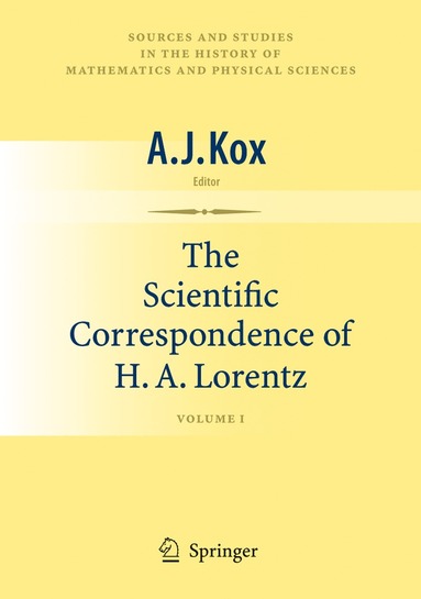 bokomslag Scientific Correspondence of H.A. Lorentz