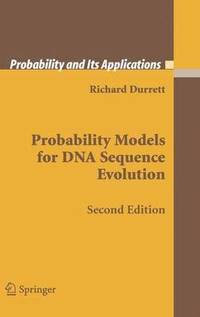 bokomslag Probability Models for DNA Sequence Evolution