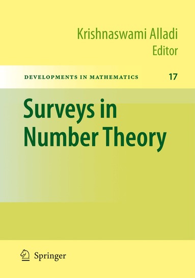 Krishnaswami Alladi - Surveys in Number Theory, Inbunden