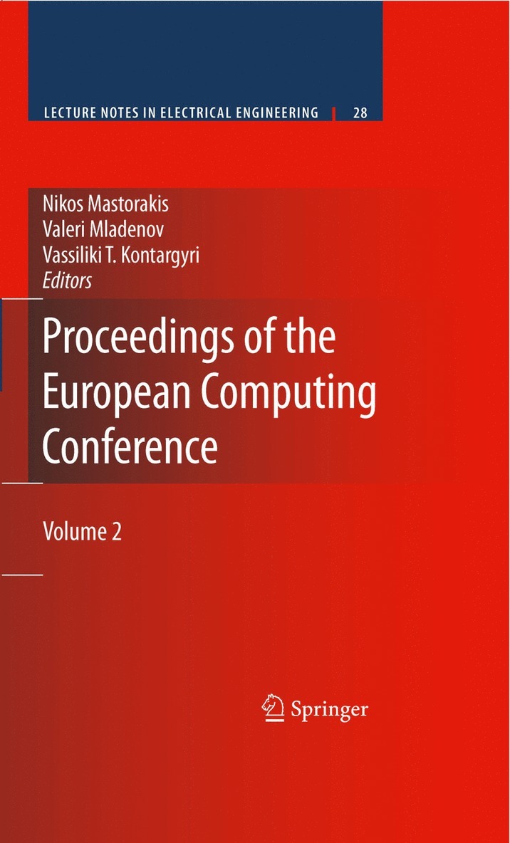 Nikos Mastorakis, Valeri Mladenov, Vassiliki T. Kontargyri, Vassiliki T Kontargyri - Proceedings of the European Computing Conference, Inbunden