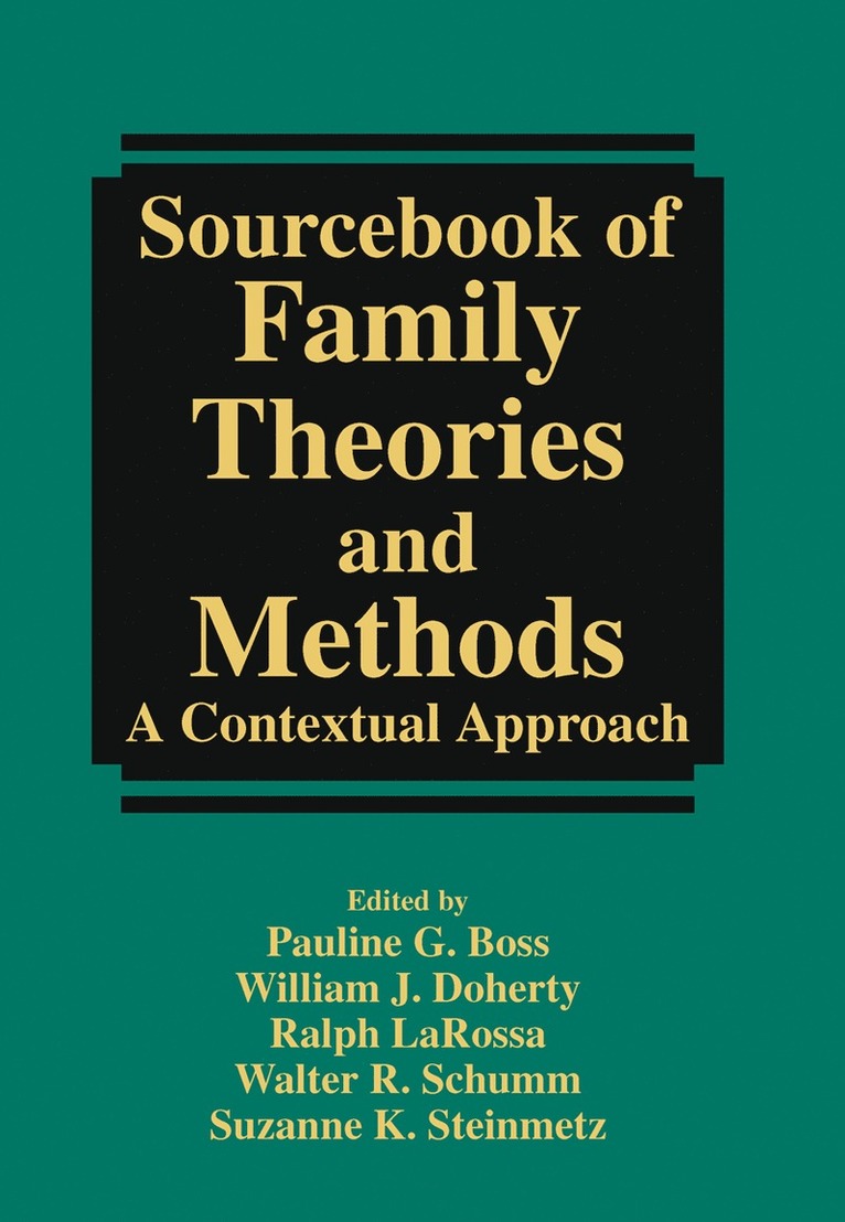 Sourcebook of Family Theories and Methods 1