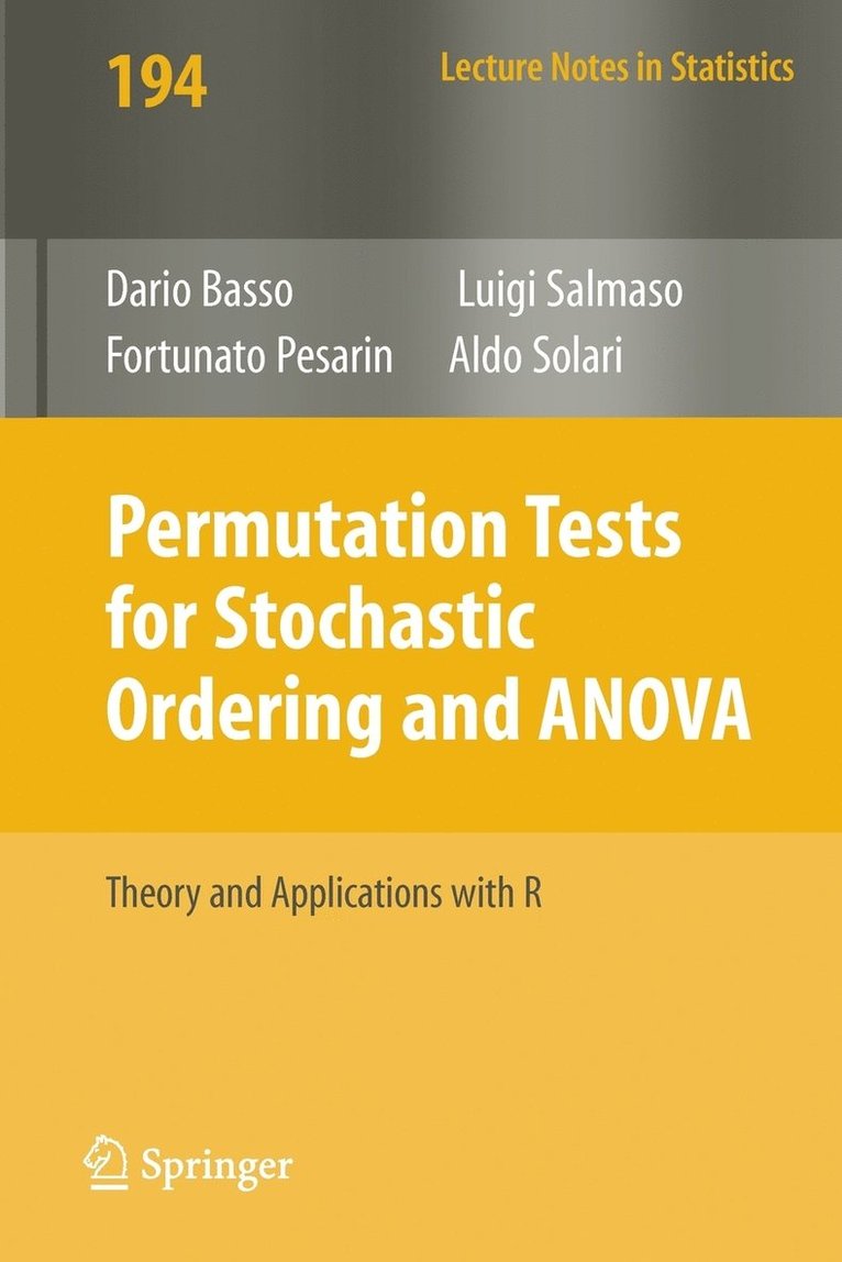Permutation Tests for Stochastic Ordering and ANOVA 1