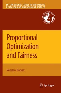 bokomslag Proportional Optimization and Fairness