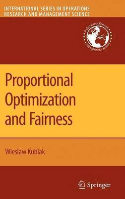 bokomslag Proportional Optimization and Fairness