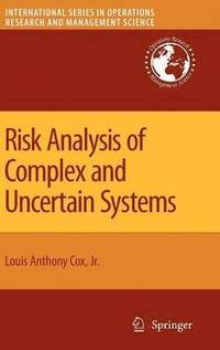 bokomslag Risk Analysis of Complex and Uncertain Systems
