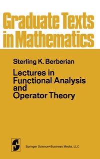 bokomslag Lectures in Functional Analysis and Operator Theory