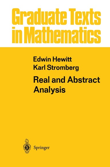Edwin Hewitt, Karl Stromberg - Real and Abstract Analysis, Inbunden