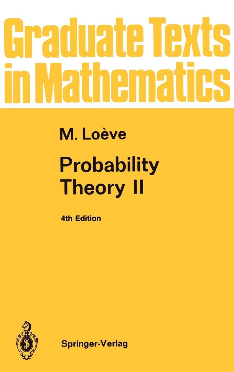 Probability Theory II 1