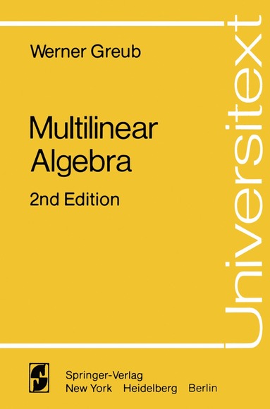 bokomslag Multilinear Algebra