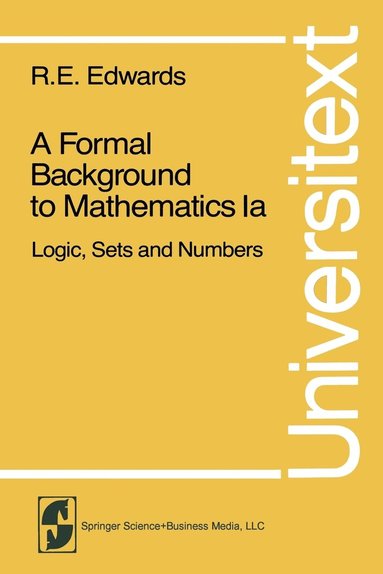 bokomslag A Formal Background to Mathematics