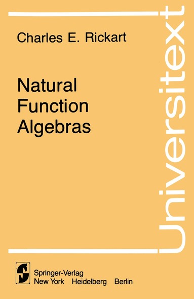 bokomslag Natural Function Algebras