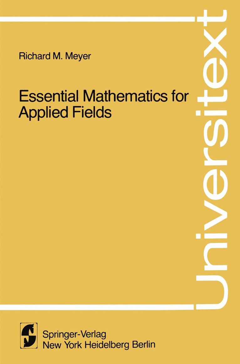 Essential Mathematics for Applied Fields 1