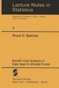 bokomslag Benefit-Cost Analysis of Data Used to Allocate Funds