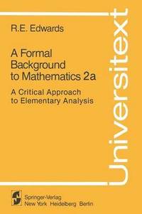 bokomslag A Formal Background to Mathematics 2a