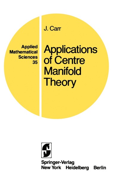 bokomslag Applications of Centre Manifold Theory