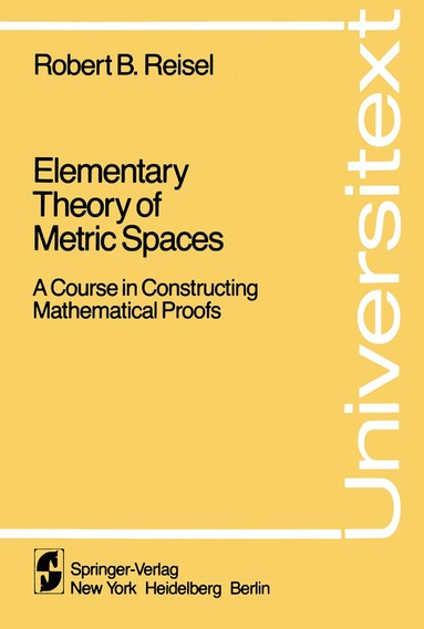 bokomslag Elementary Theory of Metric Spaces