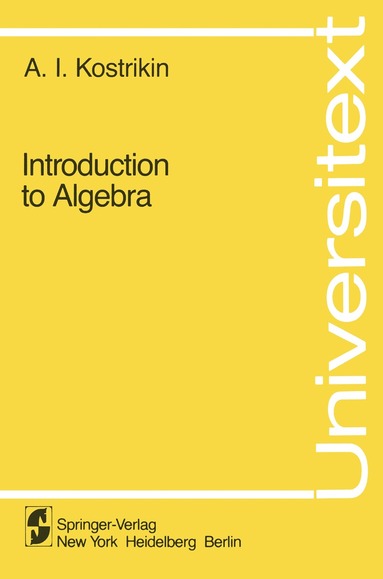 bokomslag Introduction to Algebra