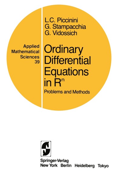 Livio C. Piccinini, Guido Stampacchia, Giovanni Vidossich - Ordinary Differential Equations in Rn, Häftad