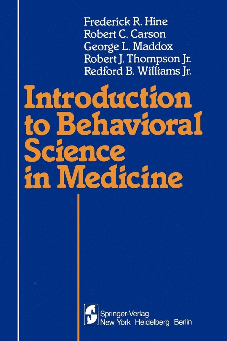 Introduction to Behavioral Science in Medicine 1