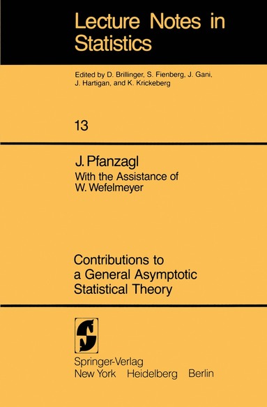 bokomslag Contributions to a General Asymptotic Statistical Theory