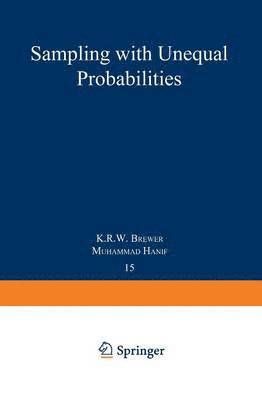 Sampling With Unequal Probabilities 1