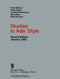 bokomslag Studies in Ada¿ Style